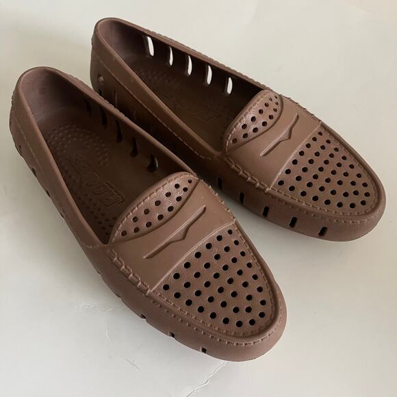 Floafers Country Club Driver 2.0 Boat Shoe Women's 7 Loafer Driftwood Brown - Picture 8 of 8